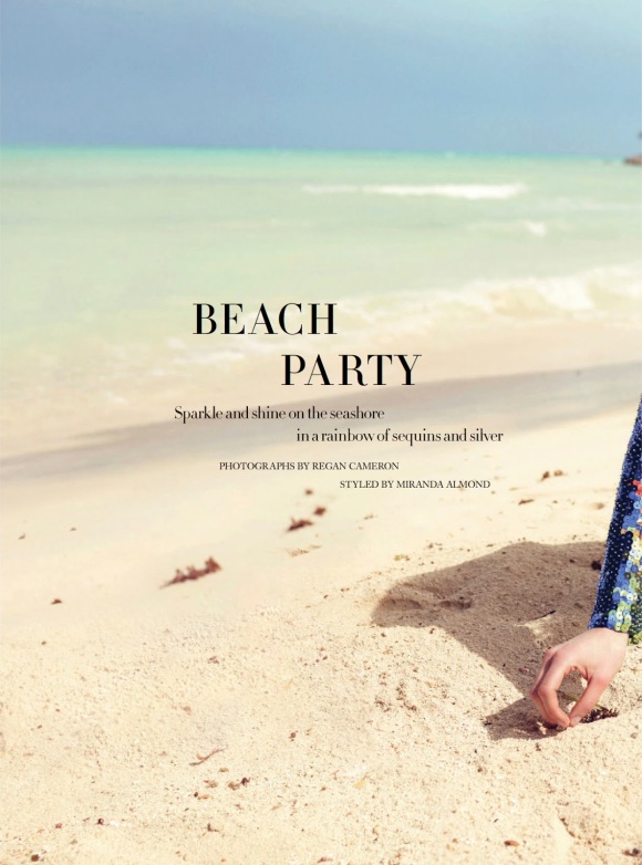 Beach Party Marikka Juhler By Regan Cameron For Uk Harper's Bazaar April 2014_01
